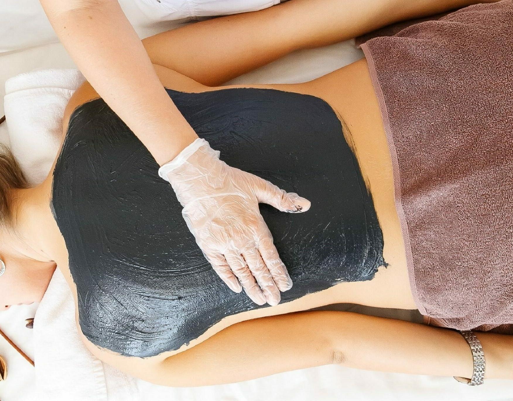 Аппликация с сакской грязью